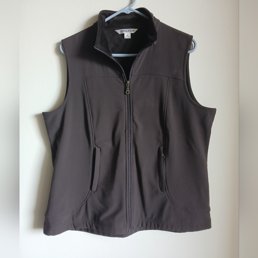 Pendleton Sleeveless Vest Brown Size XL